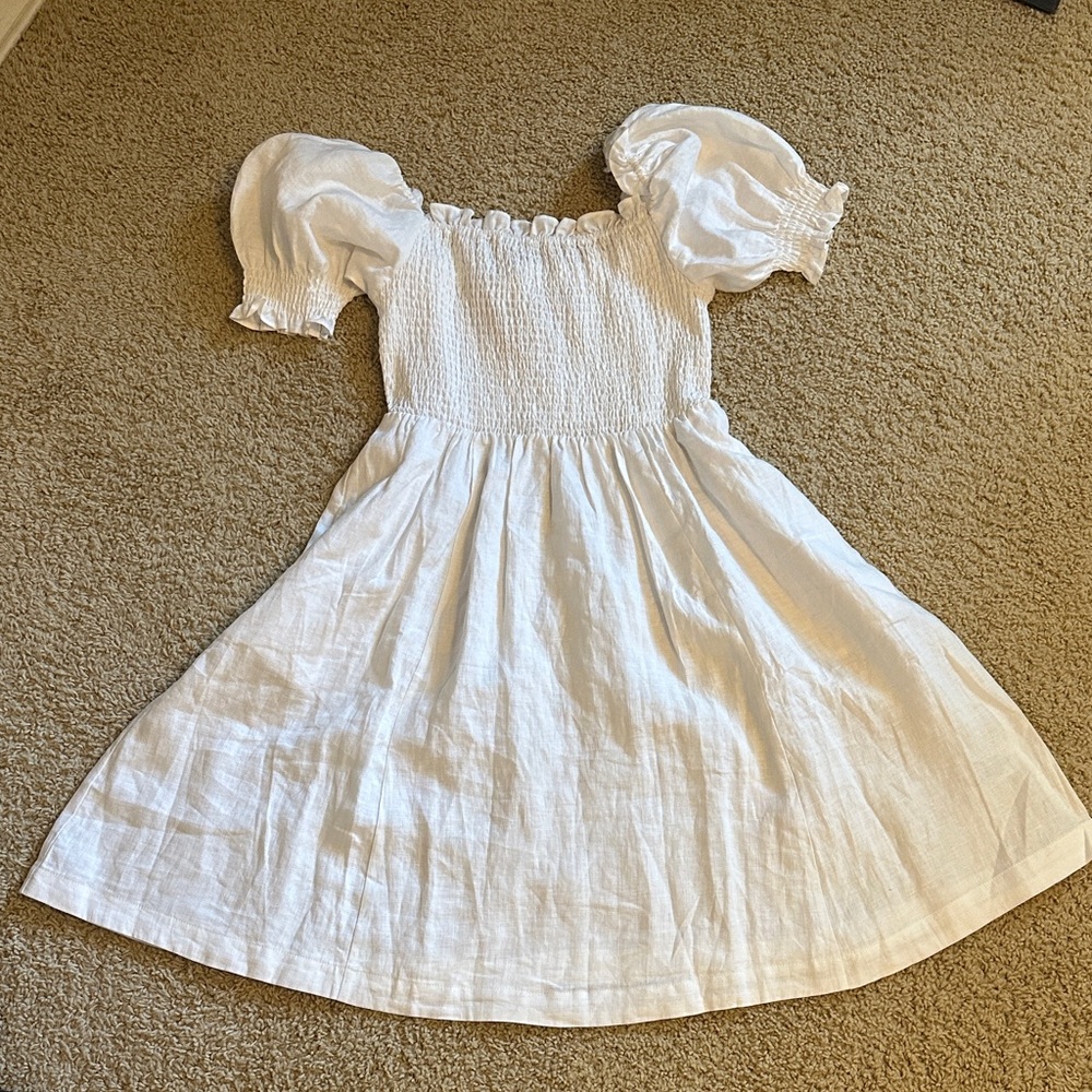 Boden White Midi Dress